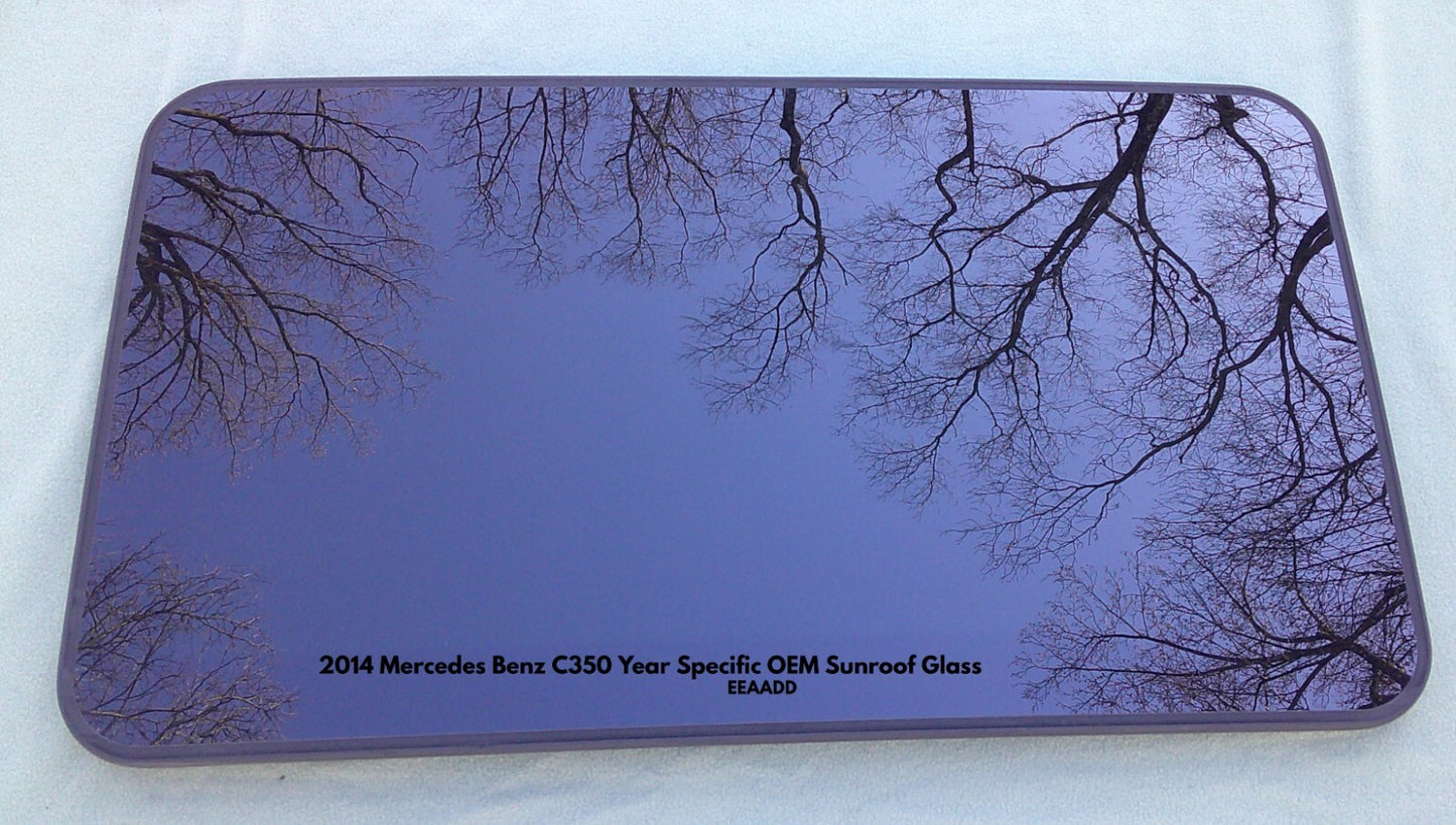 2014 MERCEDES BENZ C350 YEAR SPECIFIC OEM FACTORY SUNROOF GLASS  FREE SHIPPING!