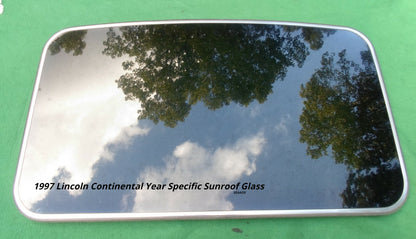 1997 LINCOLN CONTINENTAL YEAR SPECIFIC OEM FACTORY  SUNROOF GLASS FREE SHIPPING! - RarePartsFinder.Com