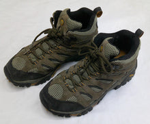 Merrell Vibram Boots Mens 8 Brown Waterproof Hiking Trail Fair Shape B11