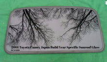 2001 TOYOTA CAMRY SUNROOF GLASS PANEL JAPAN BUILT YEAR SPECIFIC OEM FREE SHIP - RarePartsFinder.Com