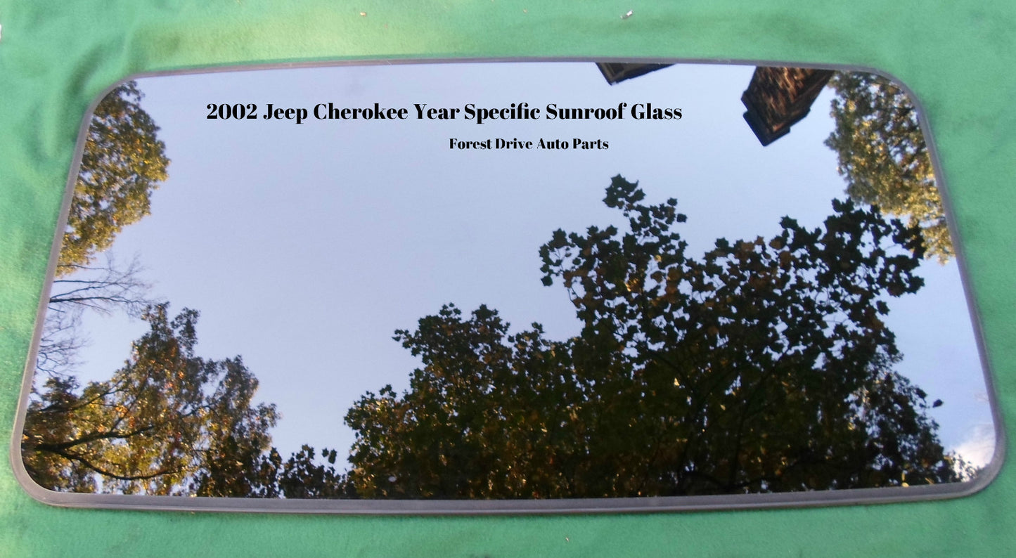 2002 JEEP CHEROKEE OEM YEAR SPECIFIC SUNROOF GLASS 100% NO LEAK  FREE SHIPPING - RarePartsFinder.Com