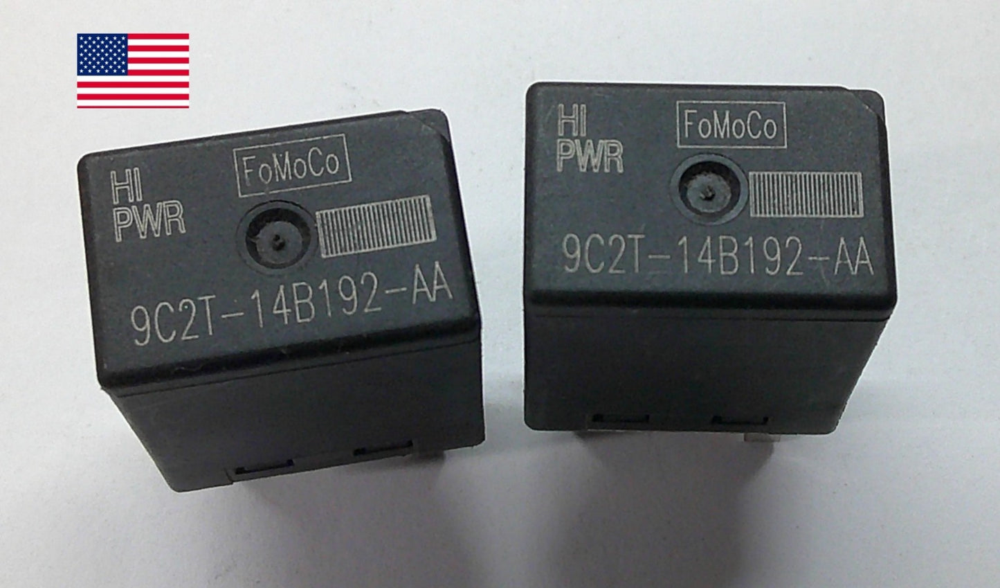 USA SELLER FORD RELAY SET 9C2T-14B192-AA HI PWR  TESTED OEM 1 YEAR WARRANTY F1