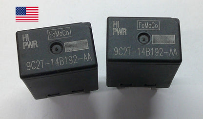 USA SELLER FORD RELAY SET 9C2T-14B192-AA HI PWR  TESTED OEM 1 YEAR WARRANTY F1