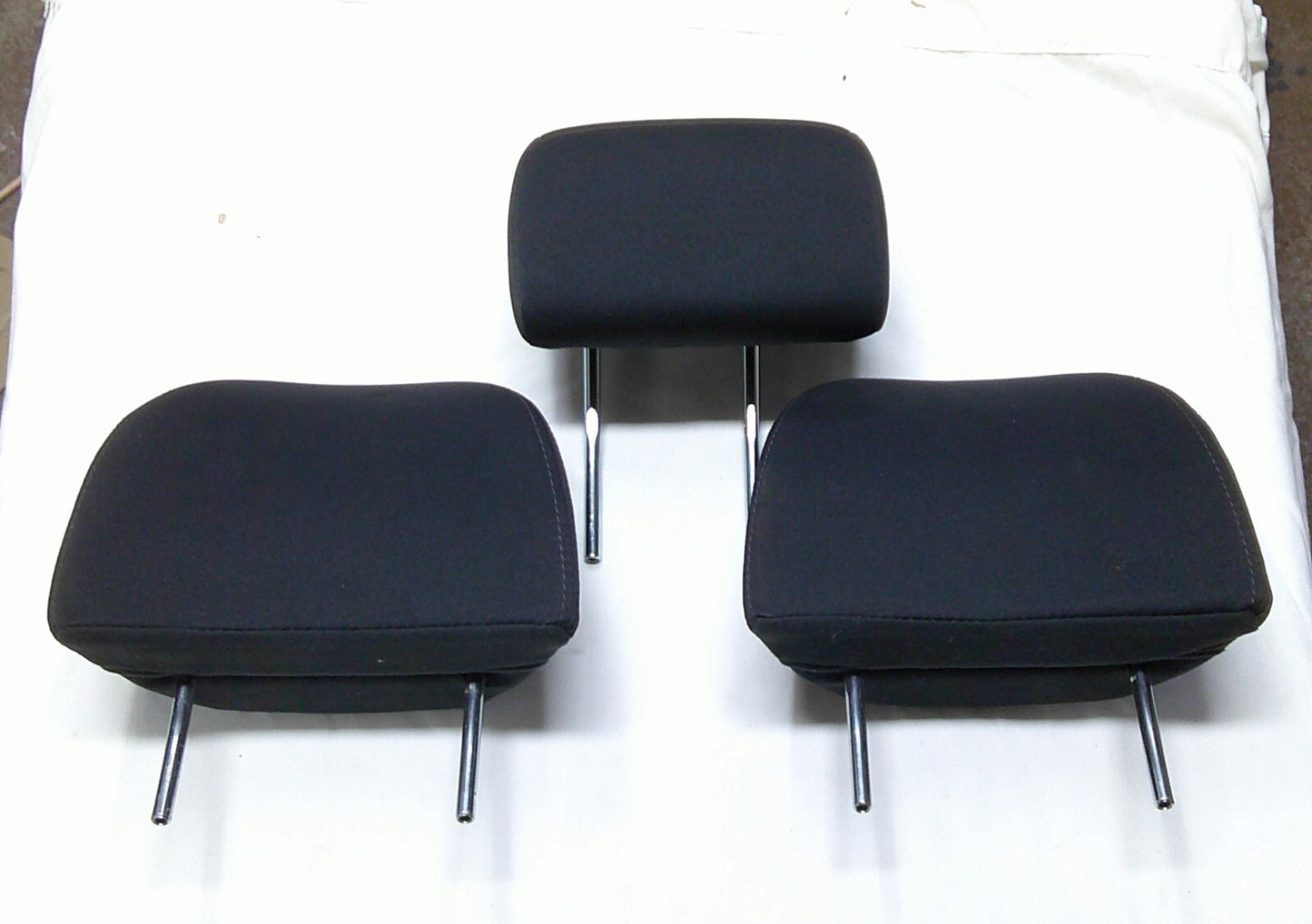 09 - 13 SUBARU FORESTER REAR HEADREST HEAD REST SET BLACK CLOTH OEM FREE SHIP