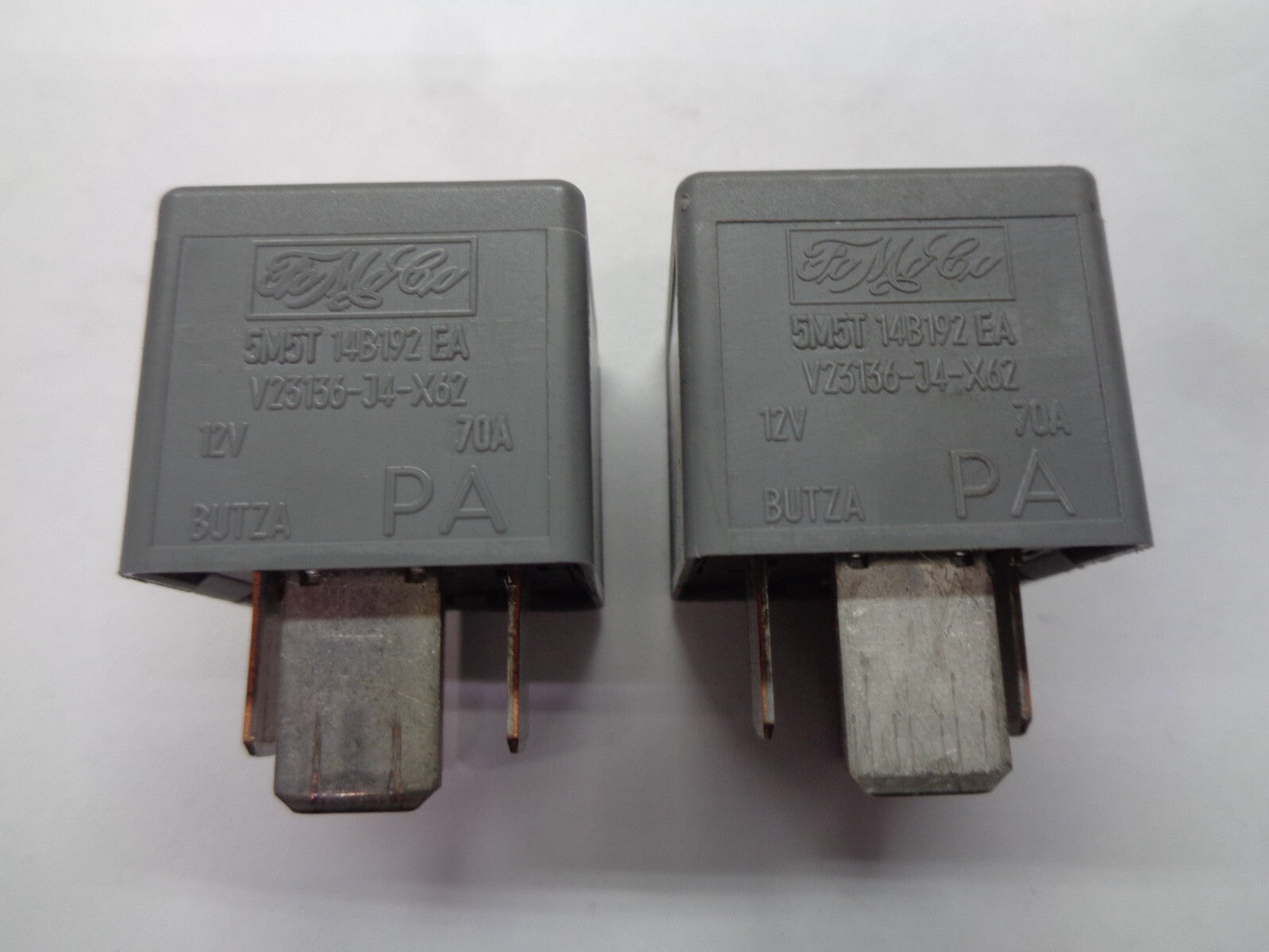 2 PIECE SET FORD OEM RELAY 5M5T-14B192-EA TESTED 1 YEAR WARRANTY F5