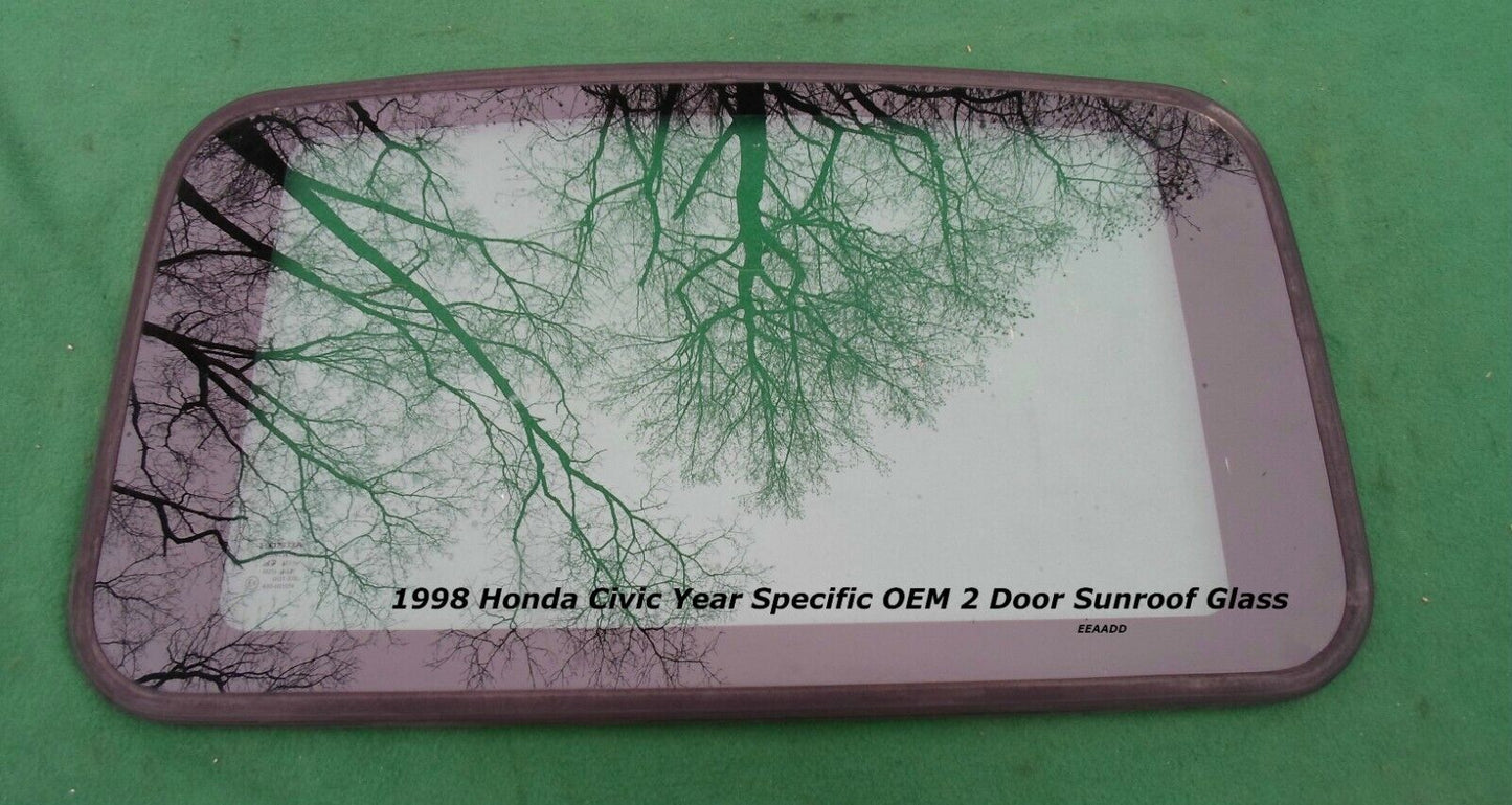 1998 HONDA CIVIC 2 DOOR OEM YEAR SPECIFIC SUNROOF GLASS FREE SHIPPING!