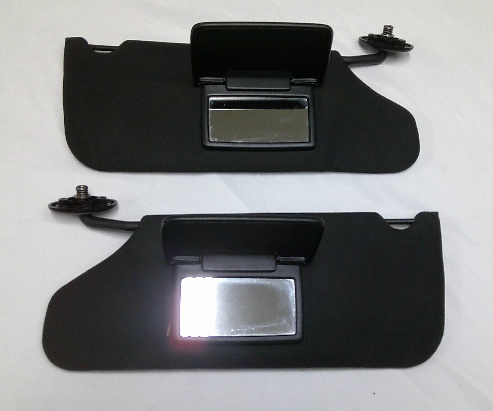 11 12 13 14 Dodge Avenger LH & RH Sun Visor Set Black OEM FREE SHIPPING B5 - RarePartsFinder.Com