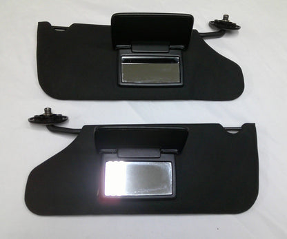 11 12 13 14 Dodge Avenger LH & RH Sun Visor Set Black OEM FREE SHIPPING B5 - RarePartsFinder.Com