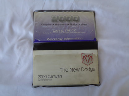 2000 DODGE CARAVAN OWNERS MANUAL SET WITH CASE OEM
