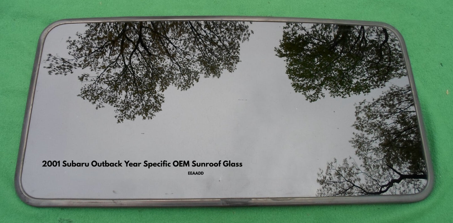 2001 YEAR SPECIFIC SUBARU OUTBACK OEM FACTORY SUNROOF GLASS READ