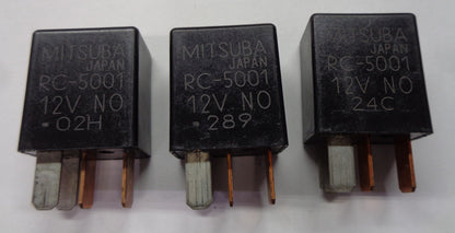 LOT OF 3 HONDA ACURA RELAYS MITSUBA RC-5001 TESTED FREE SHIP 1 YEAR WARRANTY! H1