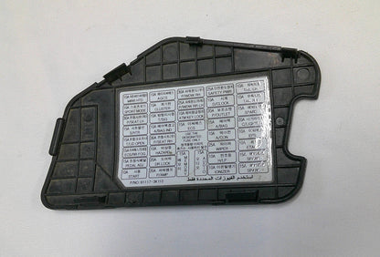 2009 2010 Hyundai Sonata Sedan Dash Fuse Box Panel Cover Cap Lid 91117-3K110 B4