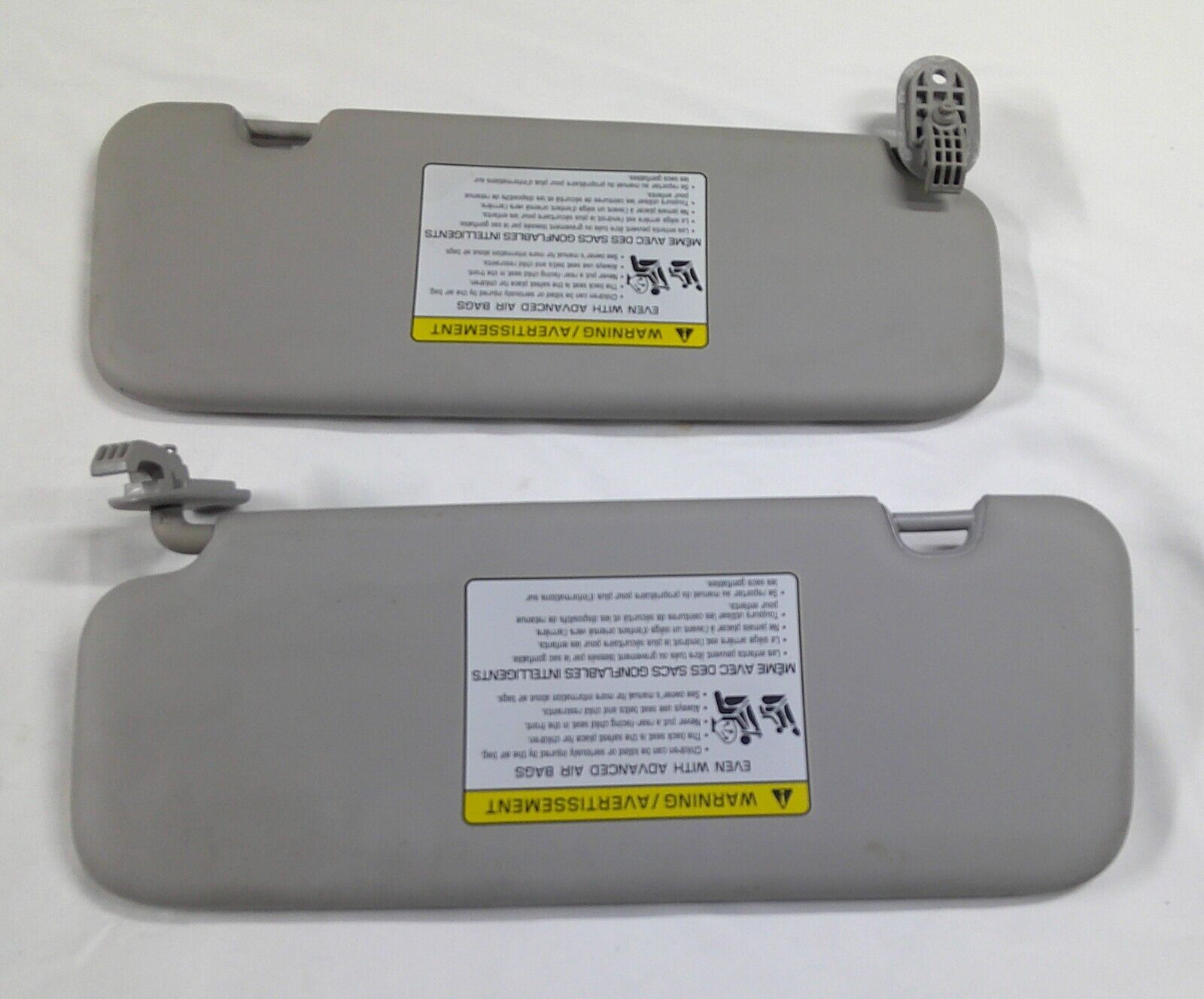 2017 Hyundai  Elantra Sunvisors Sun Visor Set Grey  RIGHT LEFT B5 - RarePartsFinder.Com