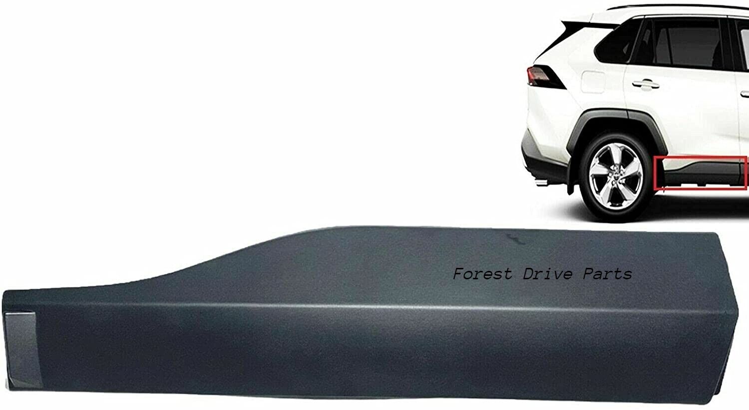Passenger Side Right Rear Door Moulding for 2019-2021 Toyota RAV4 75077-0R070 - RarePartsFinder.Com
