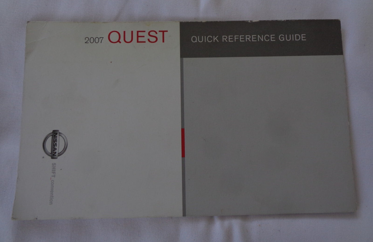 2007 NISSAN QUEST OWNERS MANUAL SET WITH CASE OEM FREE SHIPPING!