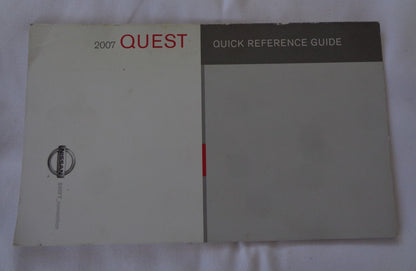 2007 NISSAN QUEST OWNERS MANUAL SET WITH CASE OEM FREE SHIPPING!
