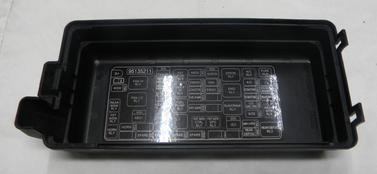 2013 Chevy Spark Engine Fuse Relay Box Cover Lid Cap Only OEM 95135211 R3