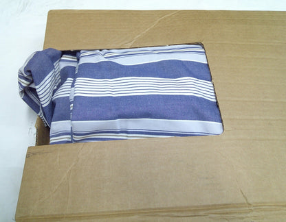 IKEA EKTORP Slipcover ABYN BLUE White Stripe  801.930.52  12096 NEVER USED