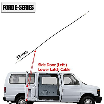 For Ford E150 E250 Right Side Hinged Door Latch with Handle 6C2Z-15264A01-AA