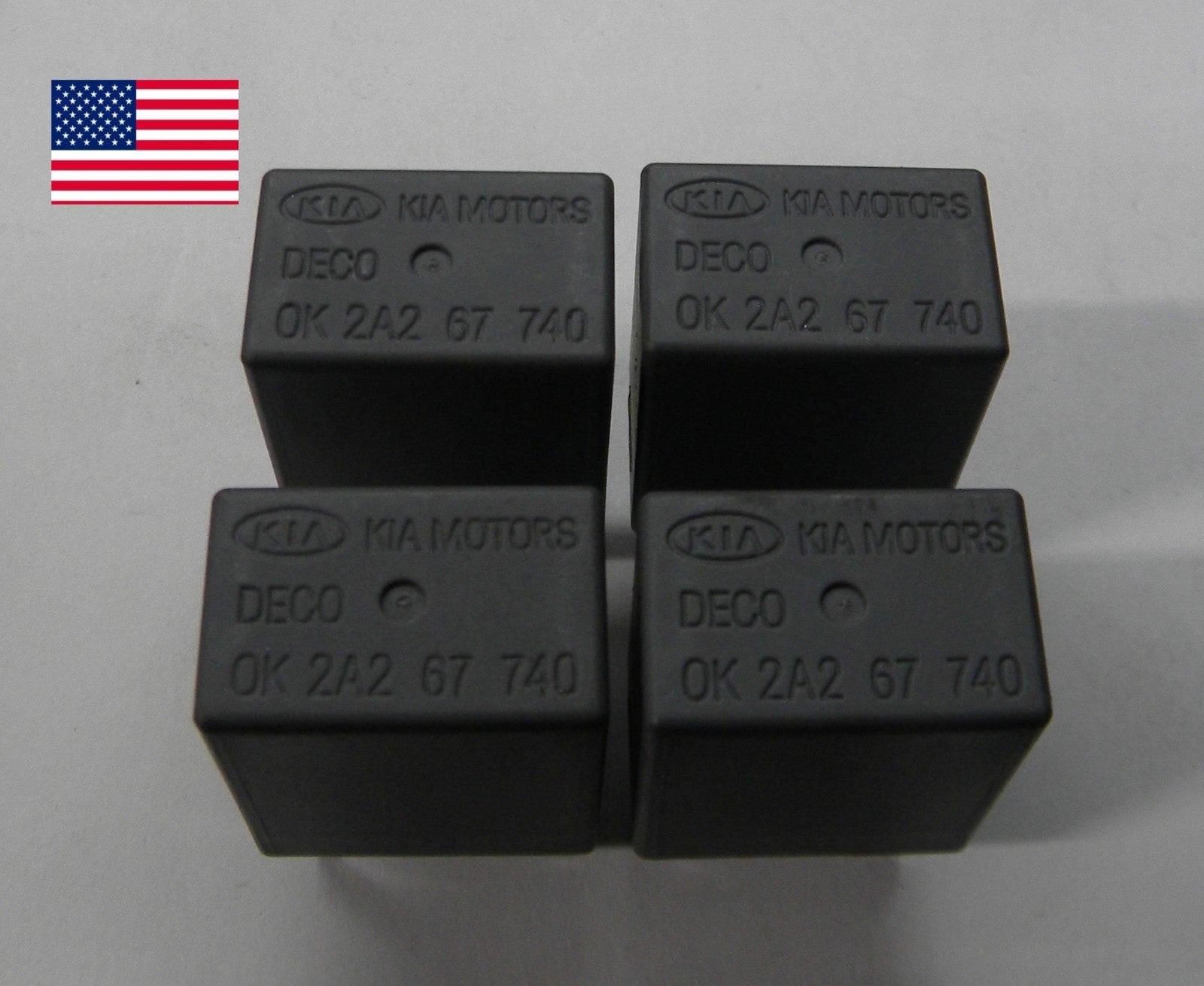 4x  KIA DECO 0K2A267740  OK2A267740 RELAY SET OEM TESTED 1 YEAR WARRANTY  HY1