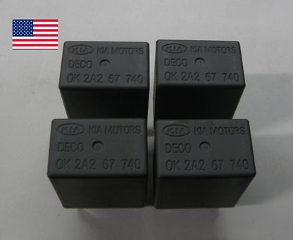 4x  KIA DECO 0K2A267740  OK2A267740 RELAY SET OEM TESTED 1 YEAR WARRANTY  HY1