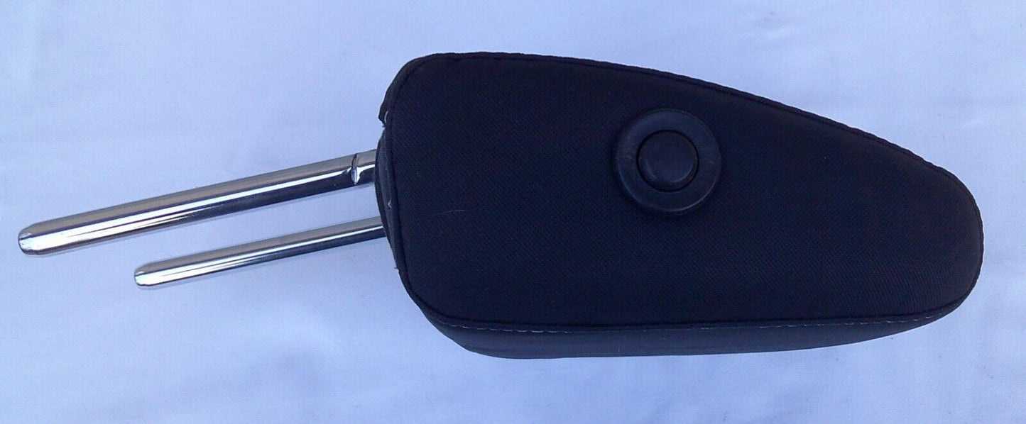 2013 - 2015 FORD ESCAPE REAR L R SEAT HEADREST BLACK CLOTH GOOD CONDITION - RarePartsFinder.Com