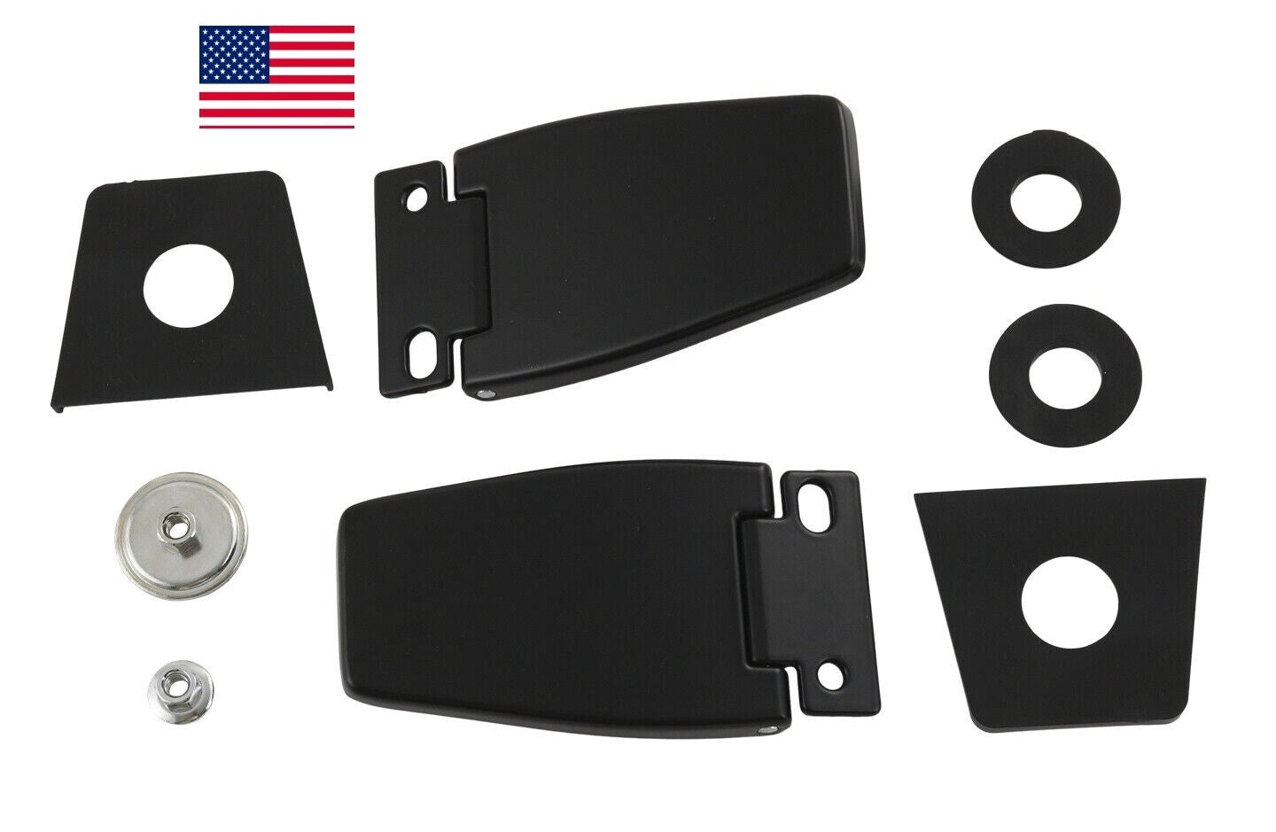 Liftgate Window Glass Hinges Stainless For Jeep Wrangler 1987-2006 5013722AA