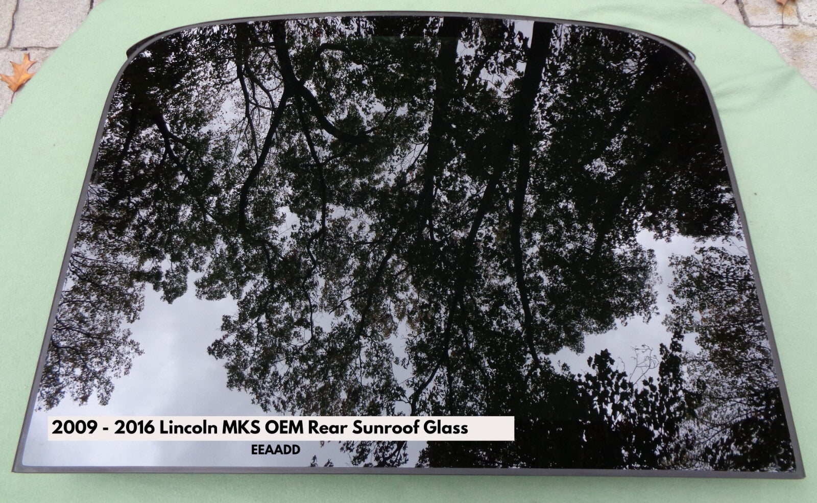 2009 - 2016 LINCOLN MKS REAR OEM FACTORY SUNROOF GLASS NO ACCIDENT REE SHIPPING - RarePartsFinder.Com