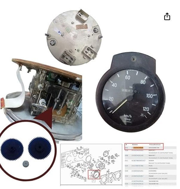 Speedometer Odometer 0105424606 0095429106 Repair Set for Mercedes Trucks  BR5