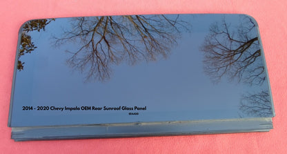 2014 - 2020 CHEVY IMPALA REAR PANORAMIC SUNROOF GLASS OEM FREE SHIPPING