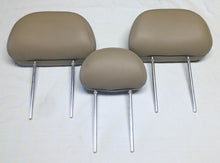 2005 - 2012 Ford Escape Mariner Rear 2nd Row Head Rest Set Tan Leather OEM