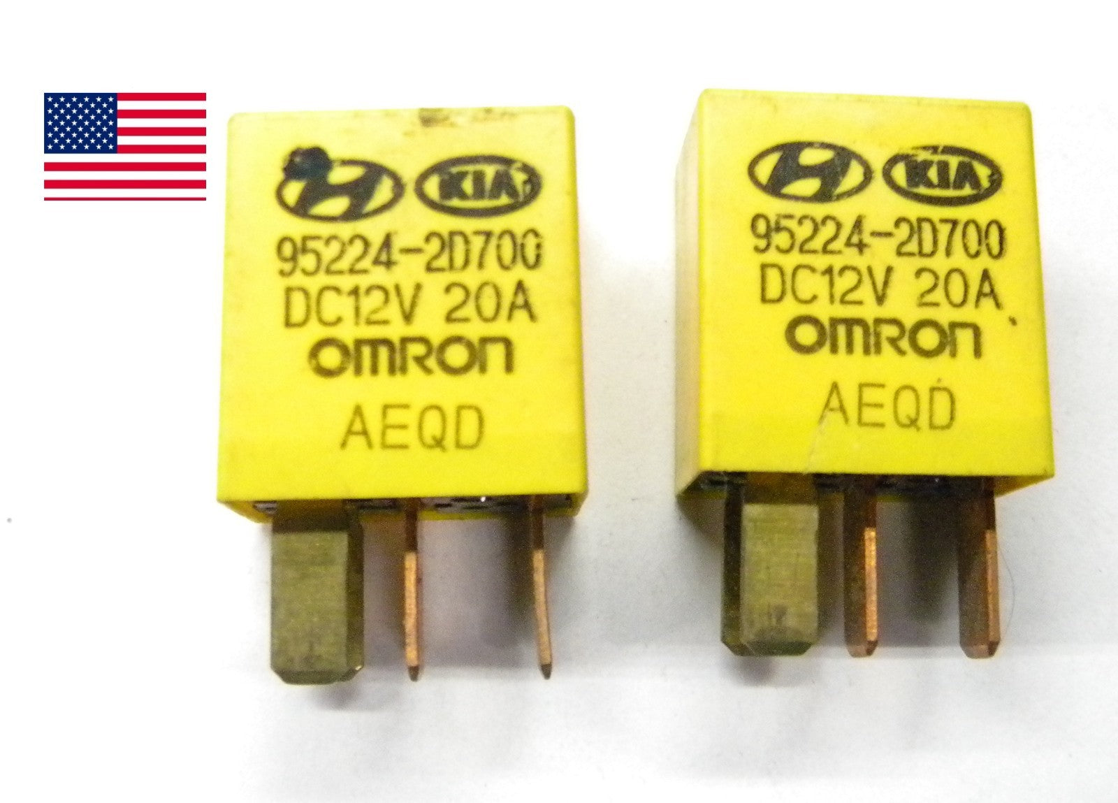 HYUNDAI  KIA OMRON 12V 20A 95224-2D700 RELAY SET OEM TESTED 1 YEAR WARRANTY  HY1