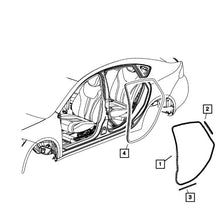 13 - 16 Dodge Dart Rear Door On Body Weatherstrip OEM 68082825AC 68082825AA W9