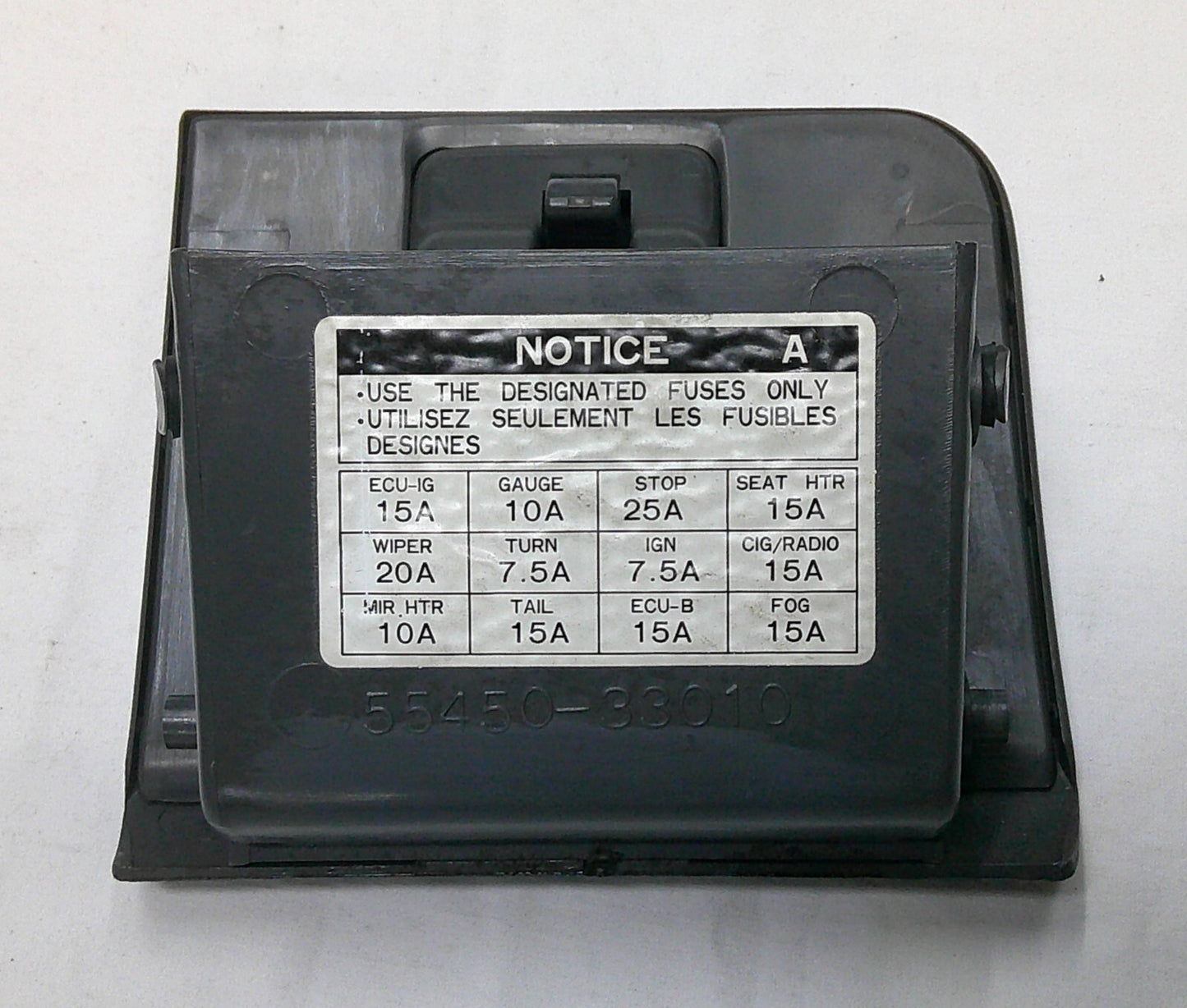 92 - 96 Toyota Camry Coin Tray Fuse Box Cover Holder Gray OEM Free Shipping  R1