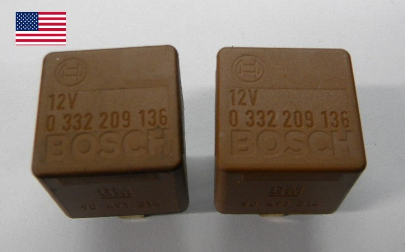 USA Seller Saab Bosch 0332209136  90491314 Relay Set Tested 1 Year Warranty  SB1