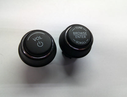 2013 DODGE DART RADIO STEREO TUNER SELECTOR KNOB OEM SET FREE SHIPPING!