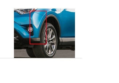 Pair Front Wheel Side Trim Moldings for 2016-18 Toyota RAV4 52112-0R050