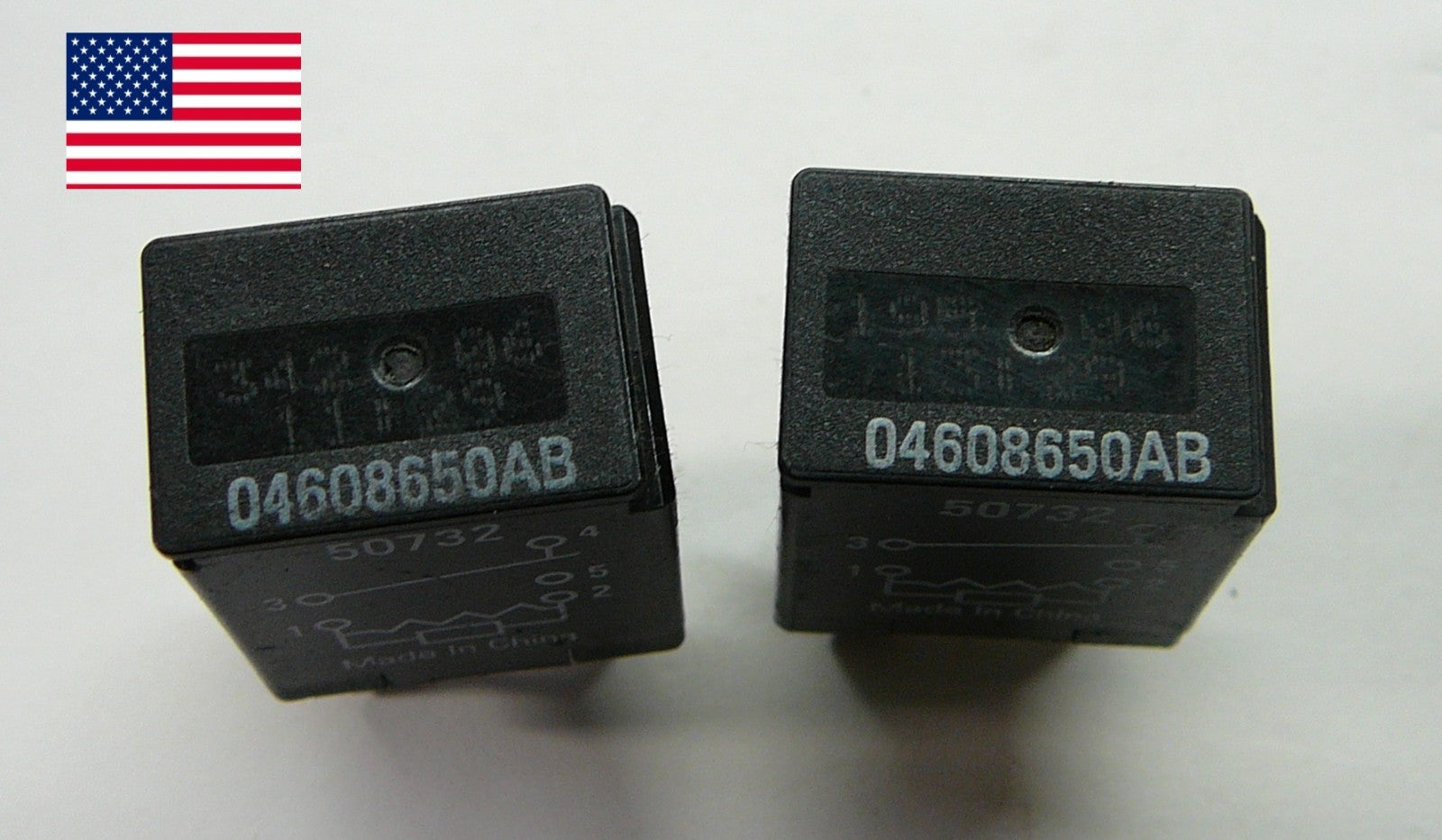 2 Pieces 5 pin relay Dodge Chrysler Jeep 04608650AB  50732 C3