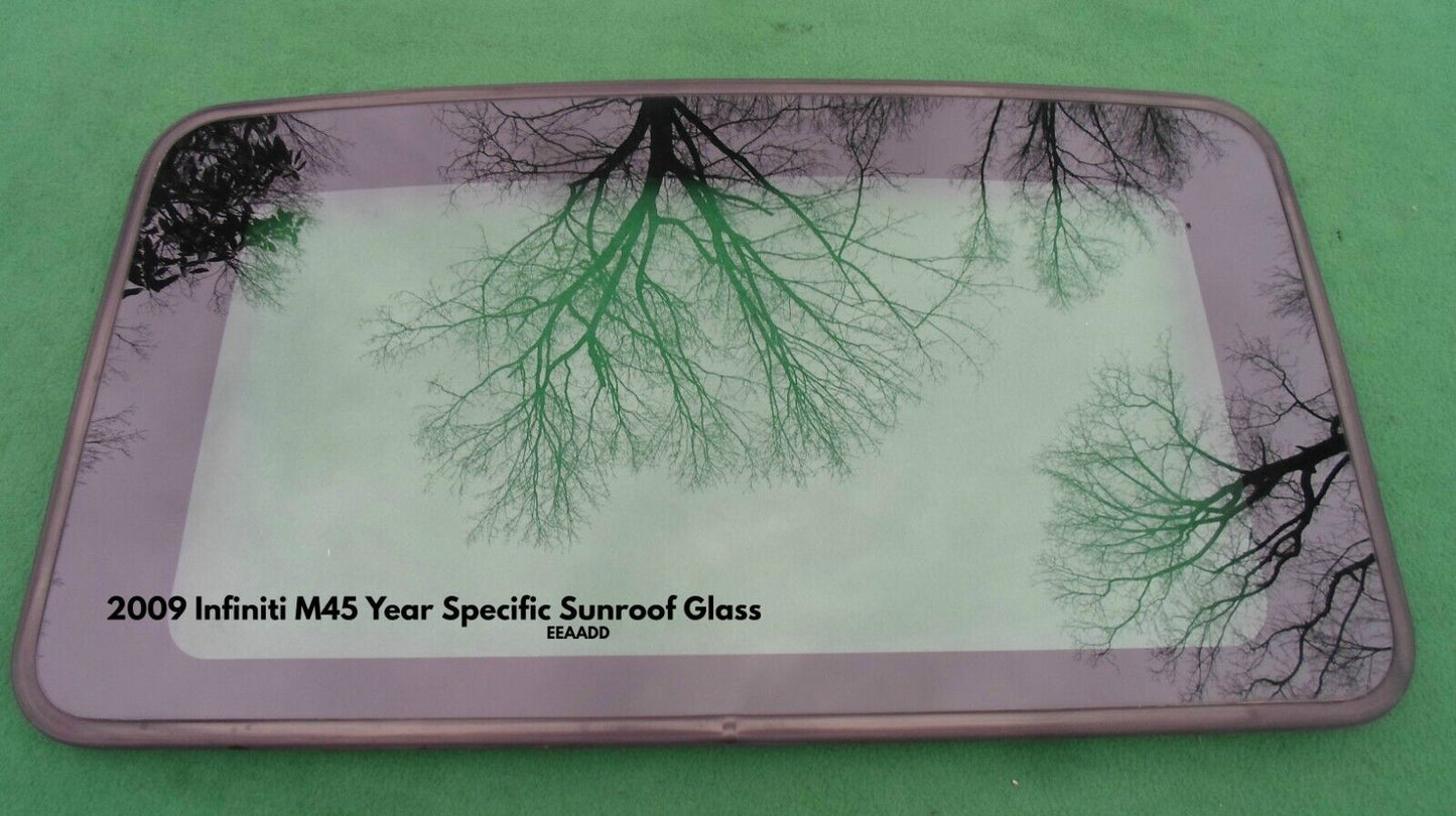 2009 INFINITI M45 M45X YEAR SPECIFIC OEM FACTORY SUNROOF GLASS FREE SHIPPING - RarePartsFinder.Com