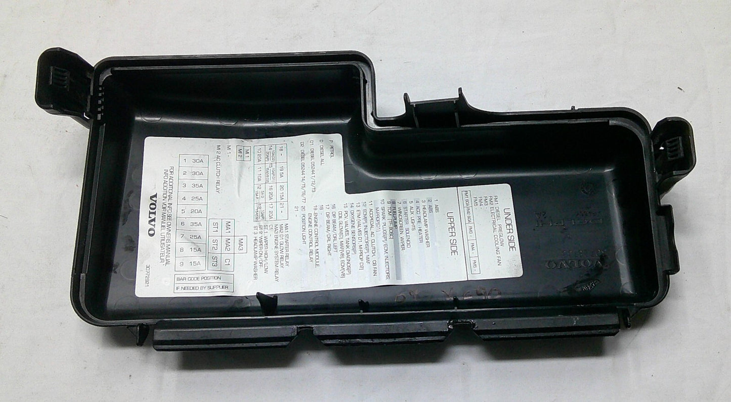 Volvo XC90 S60 XC70 Relay Fuse Box Lid Top Cover Trim 30728133 Free Shipping  R1