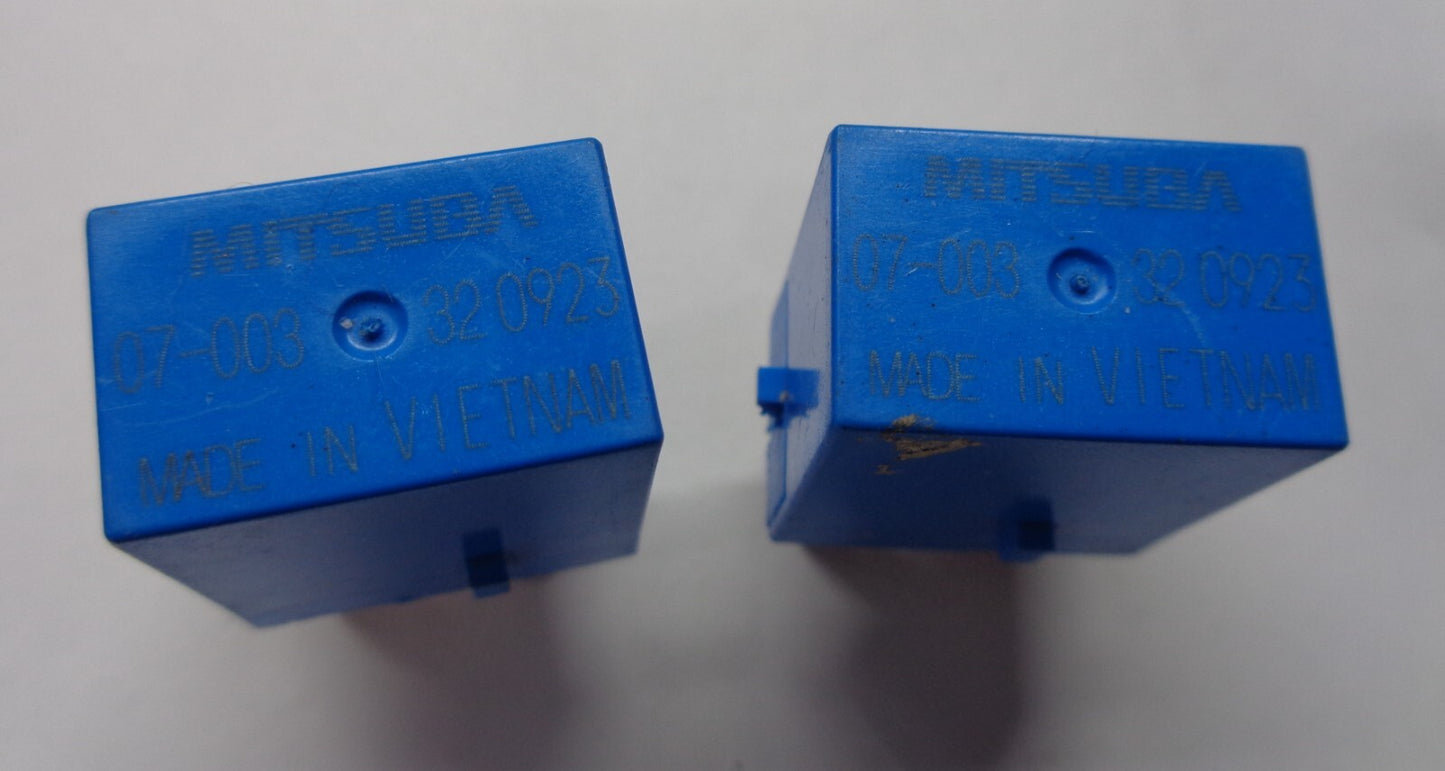 2 PCS HONDA ACURA SUBARU MITSUBA RELAYS 07-003 1 YEAR WRRANTY OEM SB1