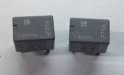 GM OEM 13502754  2754  RELAY SET  1 YEAR WARRANTY TESTED FREE SHIPPING GM3