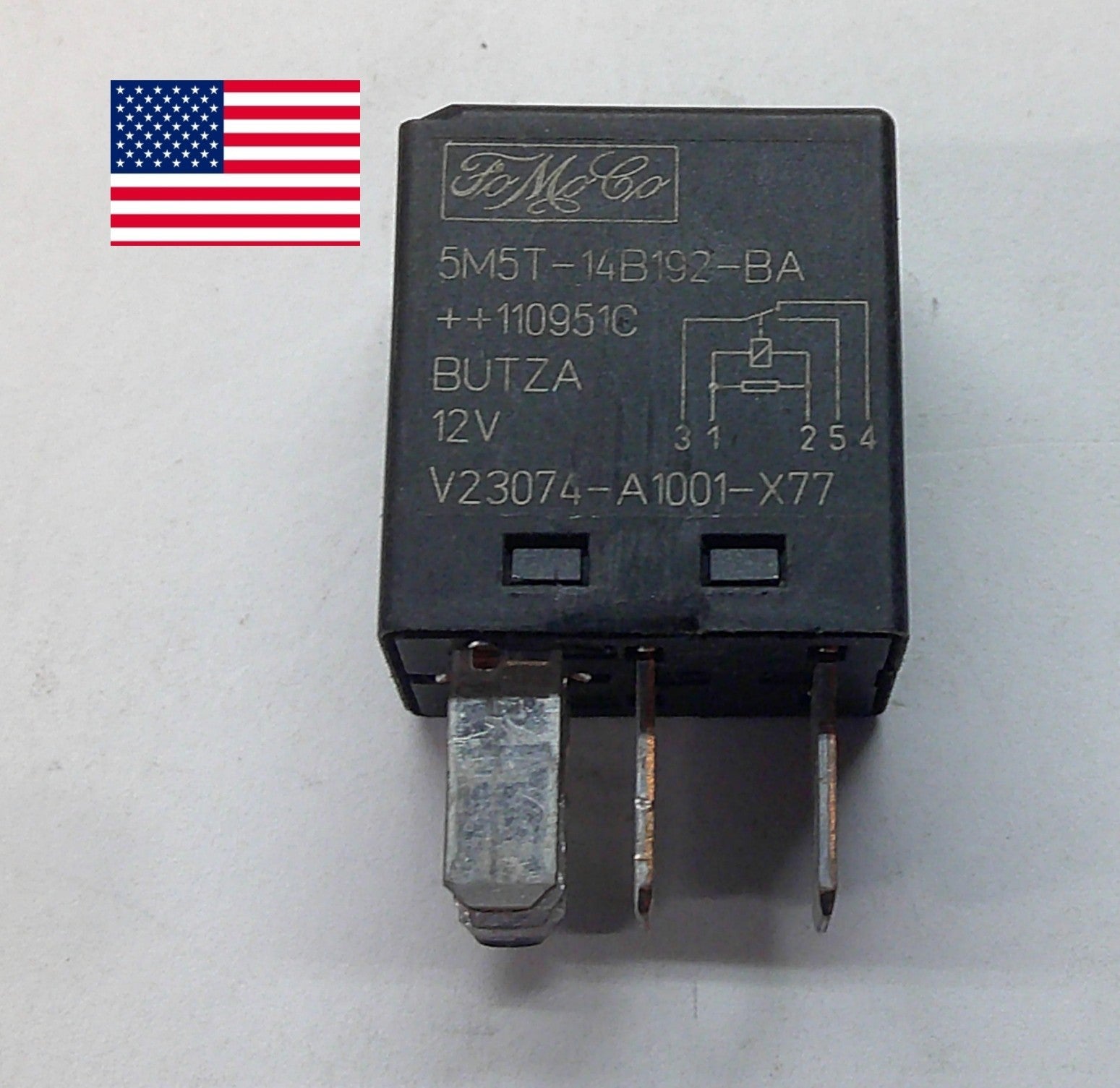 USA FORD RELAY 5M5T-14B192-BA  V23074-A1001-X77 TESTED OEM 1 YEAR WARRANTY F2