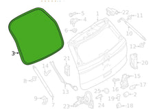 11 - 19 Ford Explorer Hatch Trunk  On Body Weatherstrip OEM BB5Z-78404A06-C W11