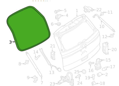 11 - 19 Ford Explorer Hatch Trunk  On Body Weatherstrip OEM BB5Z-78404A06-C W11