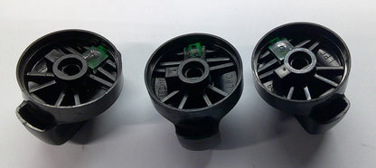 94 - 04 MUSTANG DASHBOARD GREEN CLIMATE CONTROL KNOB SET AC OEM F87Z-18519-AA