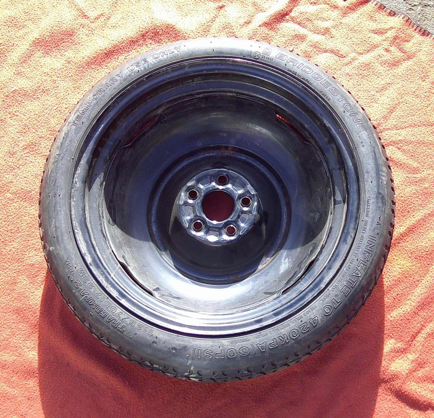 New OEM Spare Tire Donut T155/70D17 for 05 - 10 Subaru Outback Free Shipping - RarePartsFinder.Com