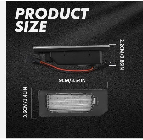2x License LED Plate Light Lamp Fit 2011-  2025 Outlander Mitsubishi Sport A19