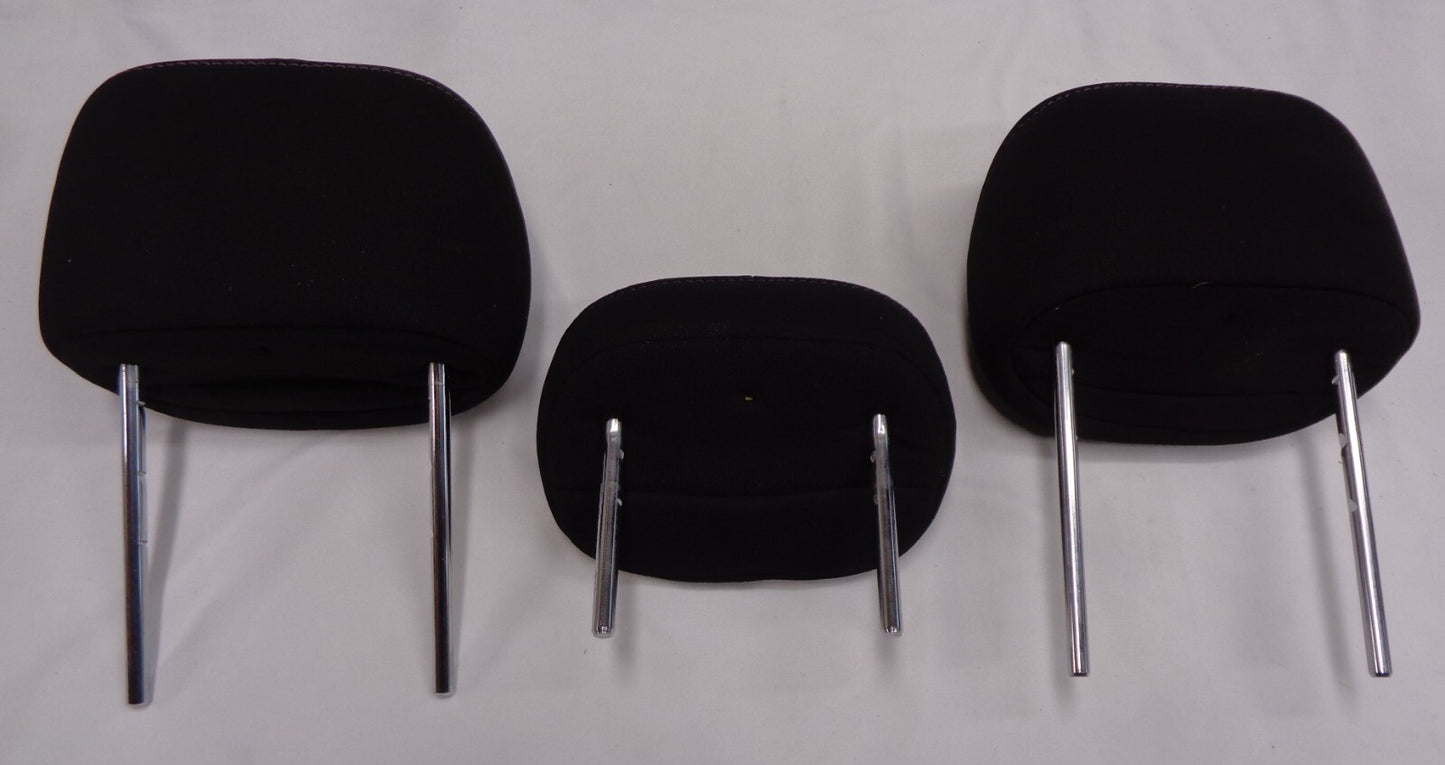 13 - 16  DODGE DART REAR HEADREST HEAD REST SET BLACK CLOTH OEM