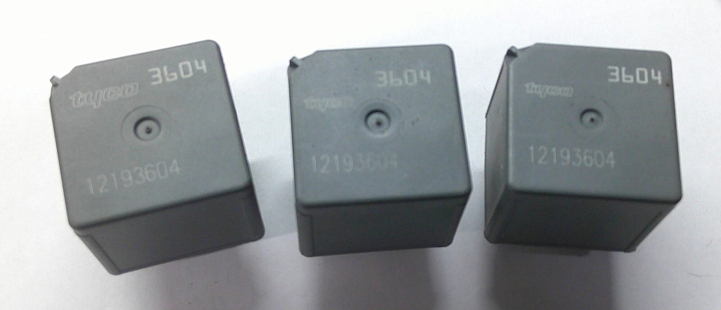 USA SELLER GENUINE GM OEM TYCO RELAY LOT 12193604 3604 1 YEAR WARRANTY GM8